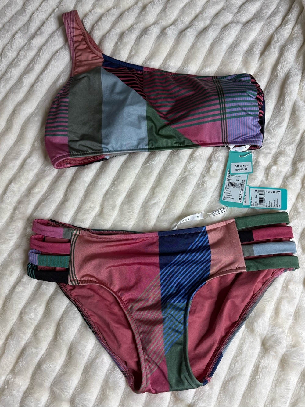 Seafolly two piece swimsuit size 10
